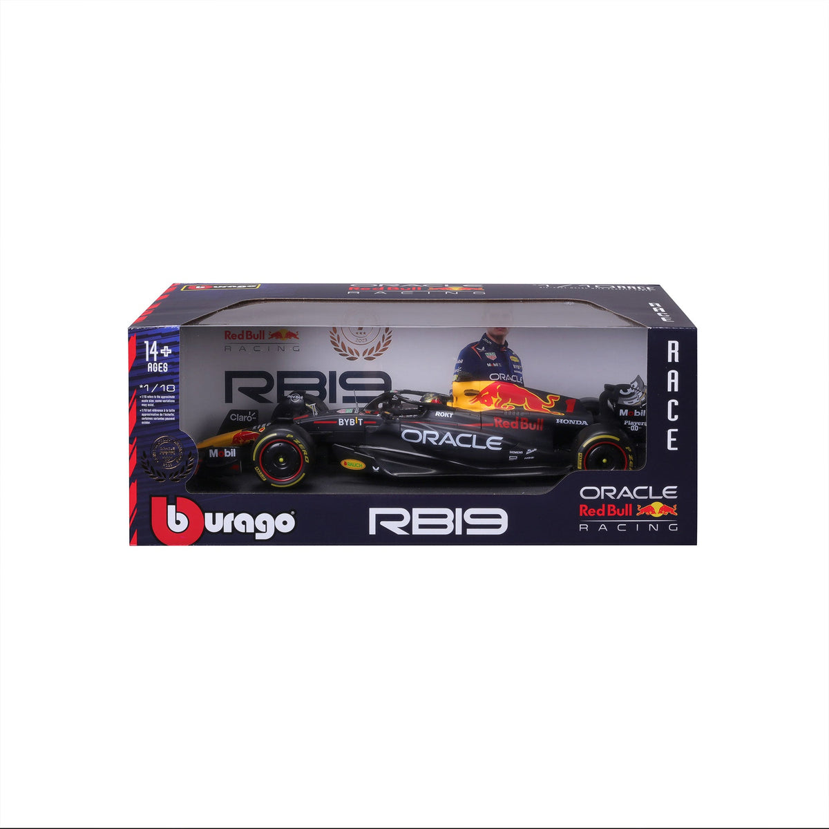 1:18 F1 Red Bull Racing RB19 2023 Max Verstappen With Helmet
