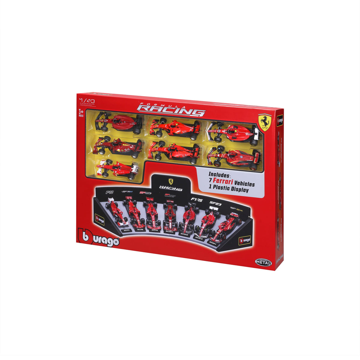 1:43 F1 Ferrari Deluxe Gift Set With Display Stand