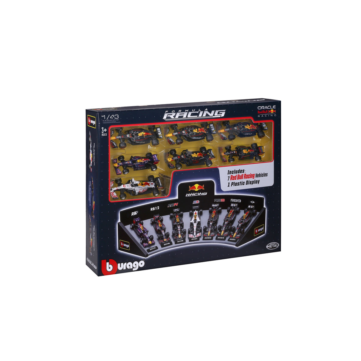 1:43 F1 Red Bull Racing Deluxe Gift Set With Display Stand