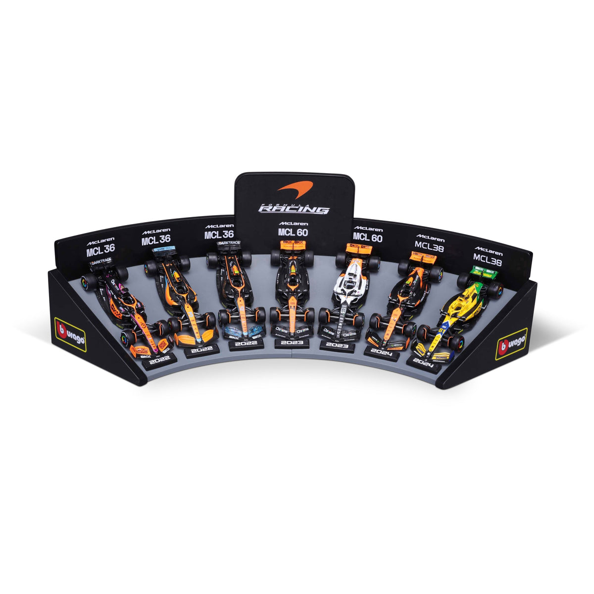 1:43 scale McLaren Deluxe Gift Set With Display Stand