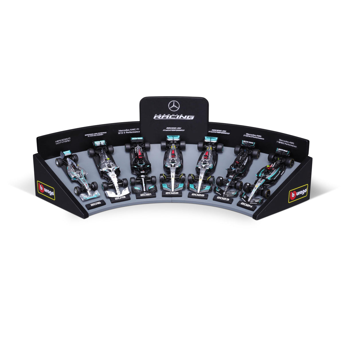 1:43 F1 Mercedes AMG Deluxe Gift Set With Display Stand