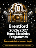 Brentford 2026/2027 Official Home Matchday Programmes