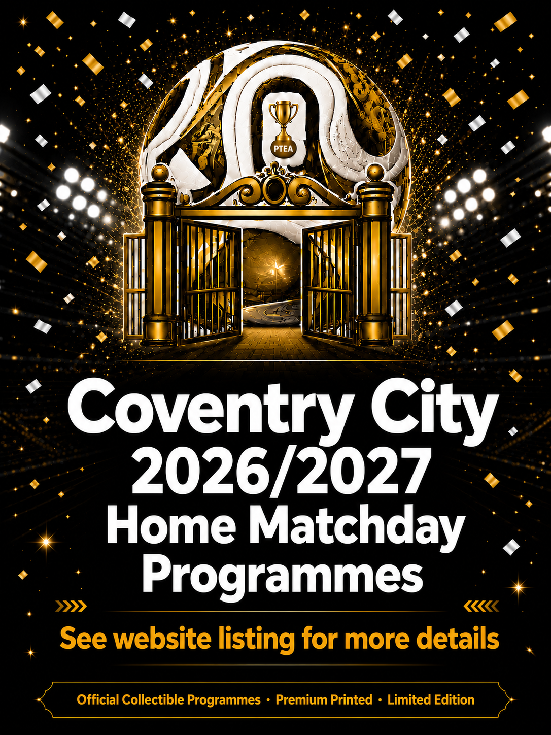 Coventry City 2026/2027 Official Home Matchday Programmes