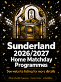 Sunderland 2026/2027 Official Home Matchday Programmes