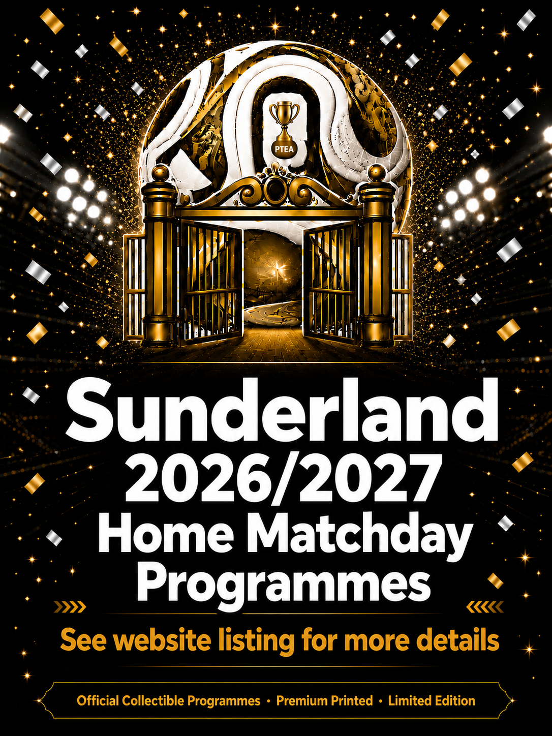 Sunderland 2026/2027 Official Home Matchday Programmes