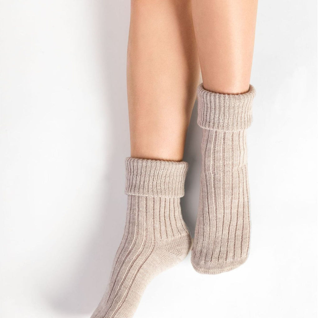 Ladies Wool Bed Socks Luxurious Super Soft Cosy Lounge Sleep Socks