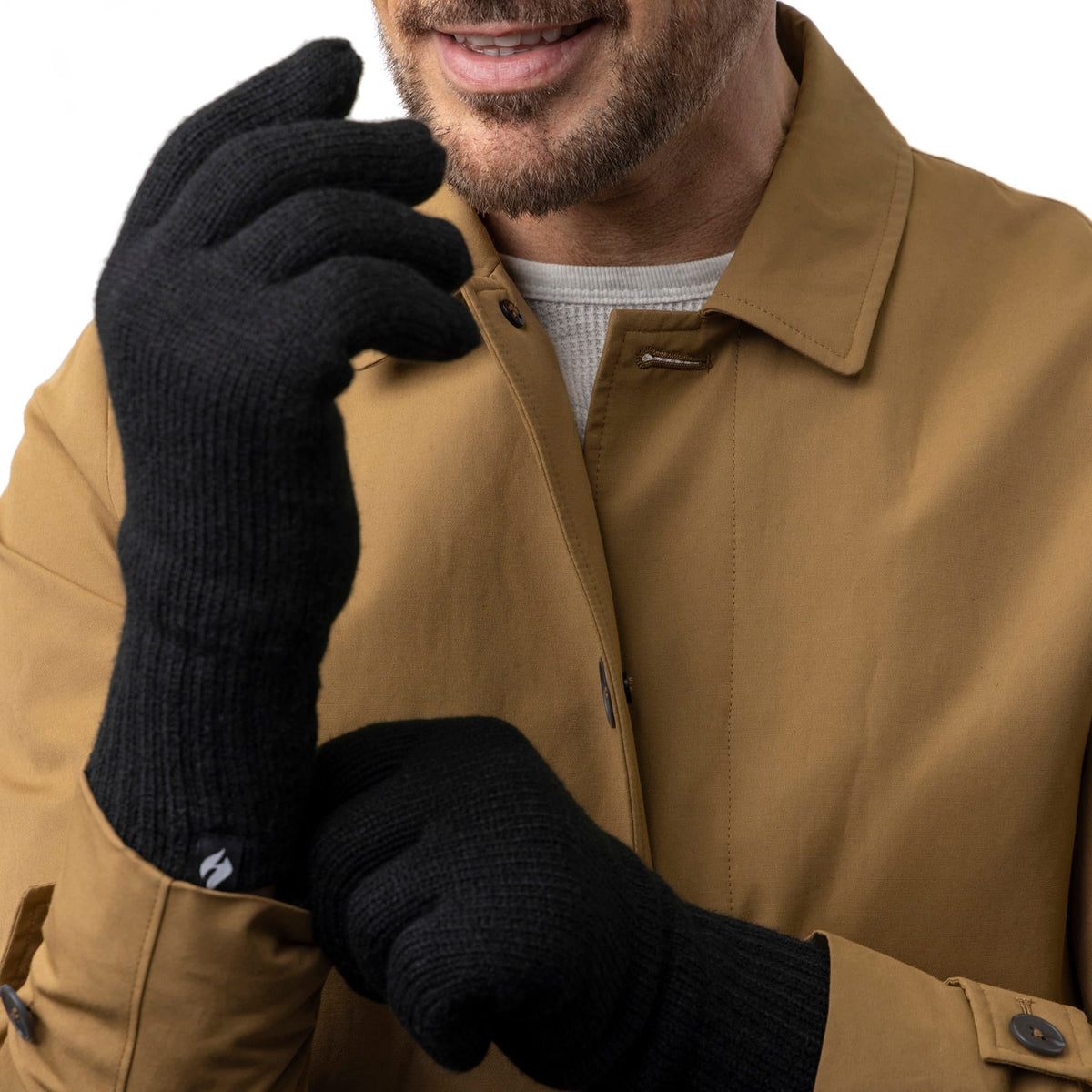 Mens Winter Warm Soft Fleece Lined Thermal Gloves