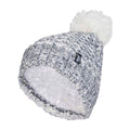 Ladies Fleece Lined Cuffed Thermal Winter Bobble Hat with Pom Pom