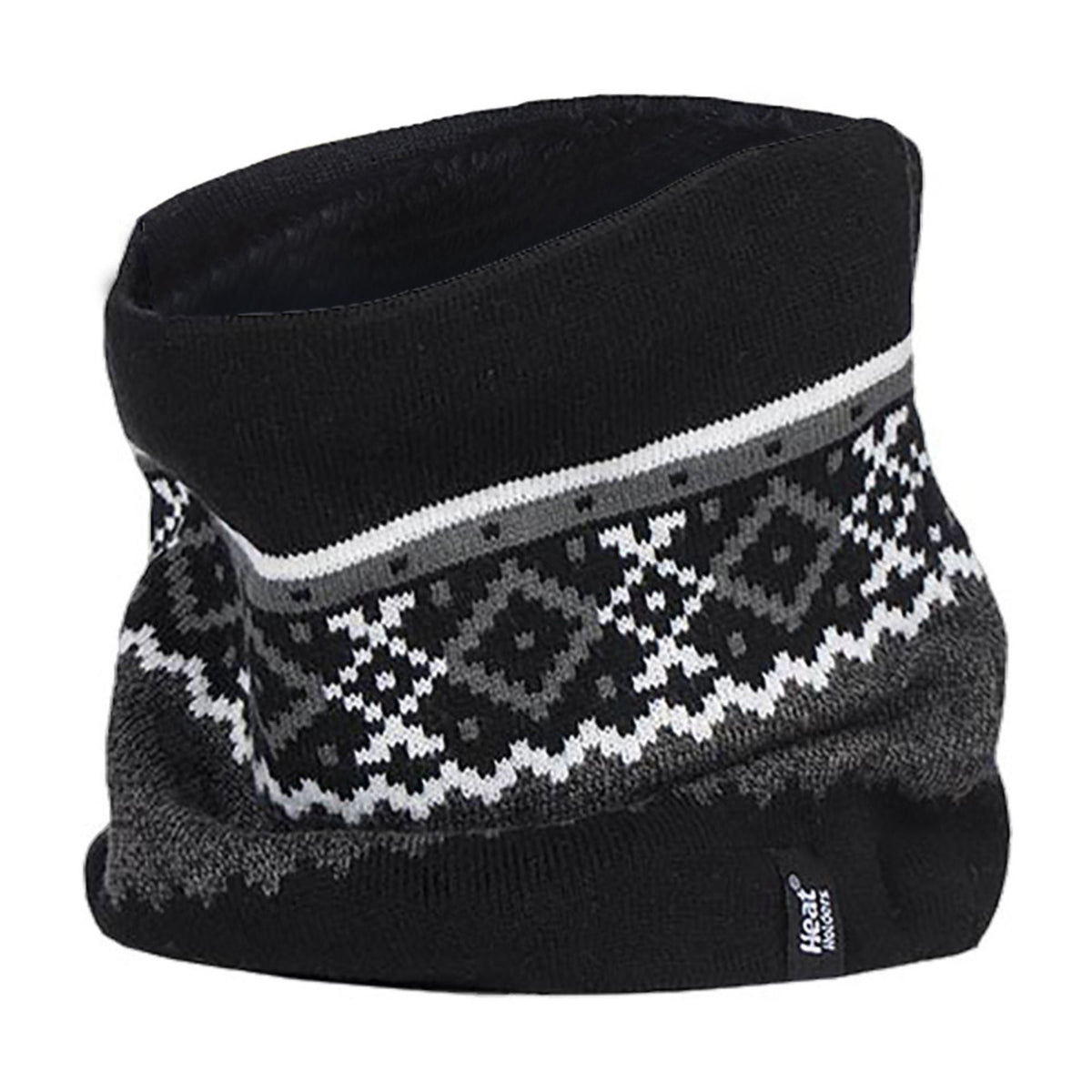 Mens Fairisle Fleece Lined Thermal Neck Warmer