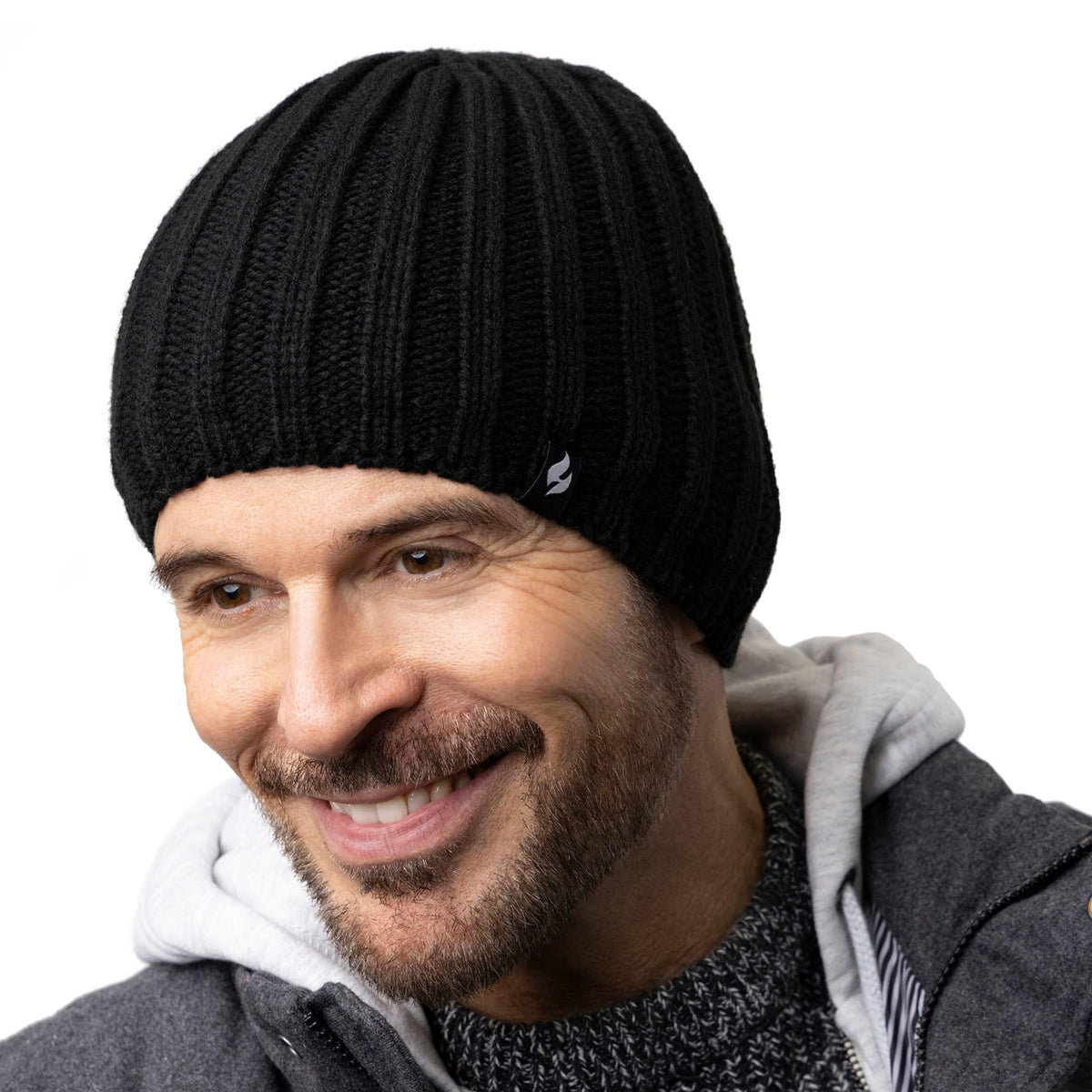 Mens Knitted Beanie Hat Scarf Gloves Set for Cold Weather