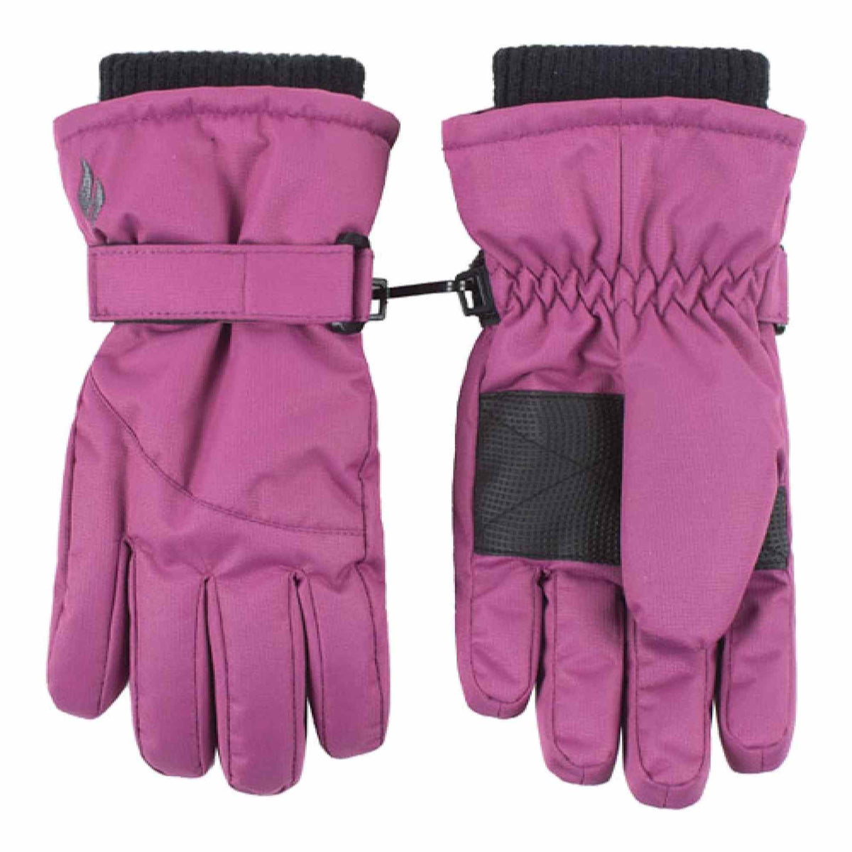 Childrens Pink Winter Fleece Lined Waterproof Thermal Snow Ski Gloves