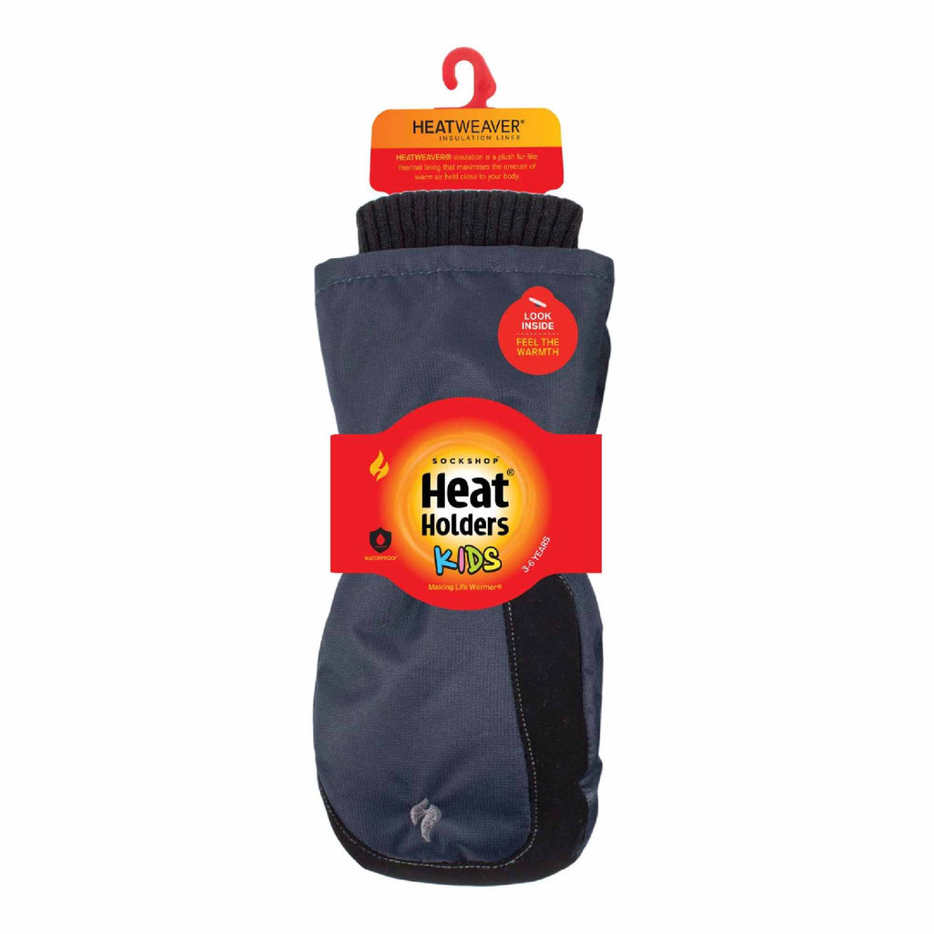 Childrens Soft Shell Winter Fleece Lined Waterproof Thermal Snow Ski Mittens