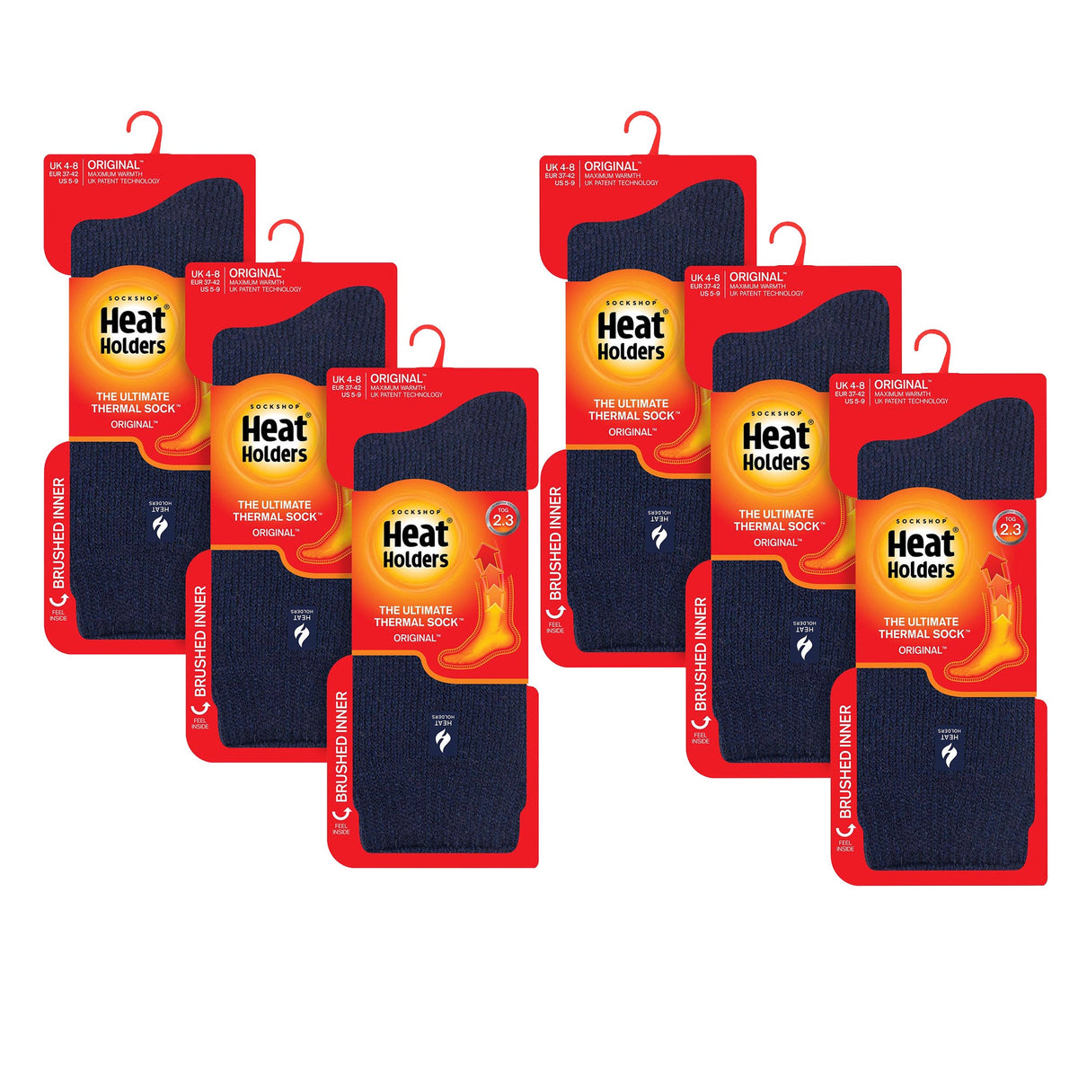 Ladies Original Thick Winter Thermal Socks (Multipack Options)
