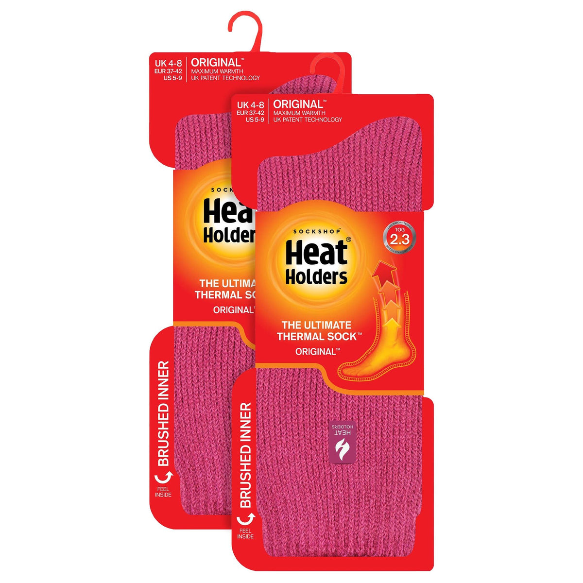 2 Pack Ladies Original Thermal Moisture Wicking Socks