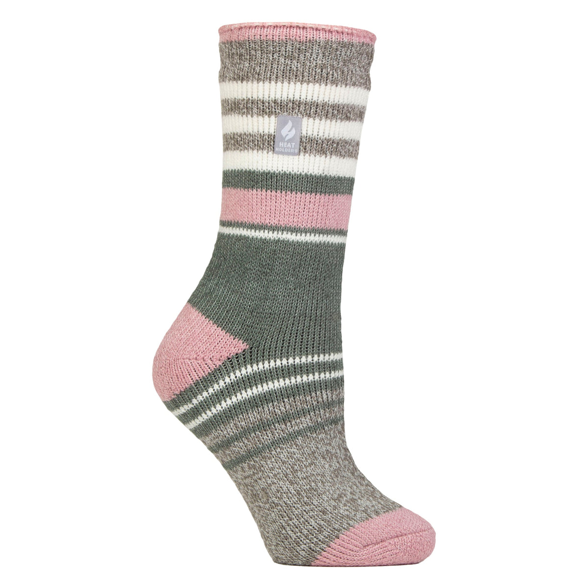 Ladies Winter Varied Stripe Patterned  Thermal Socks for Winter