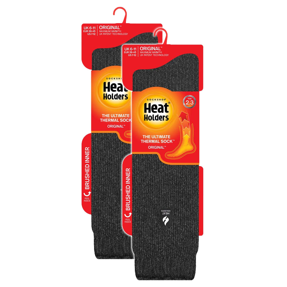 2 Pack Mens Extra Long Knee High Ski Socks
