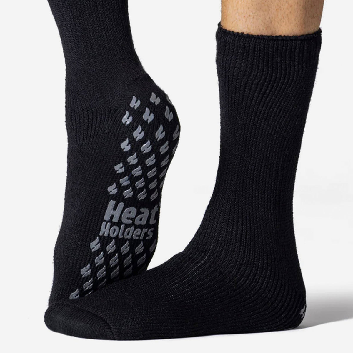 3 Pairs Multipack Mens Slipper Socks with Grips | Non-Slip Thermal Socks