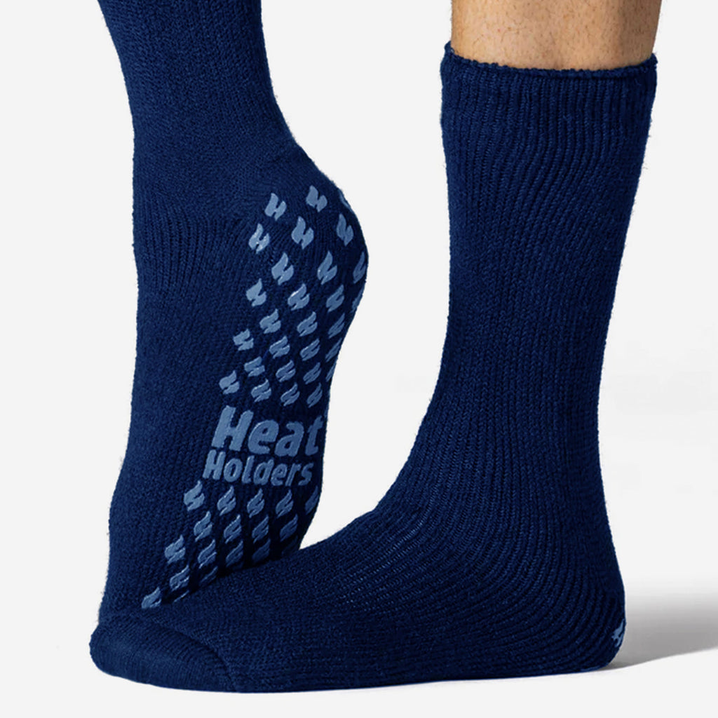 3 Pairs Multipack Mens Slipper Socks with Grips | Non-Slip Thermal Socks