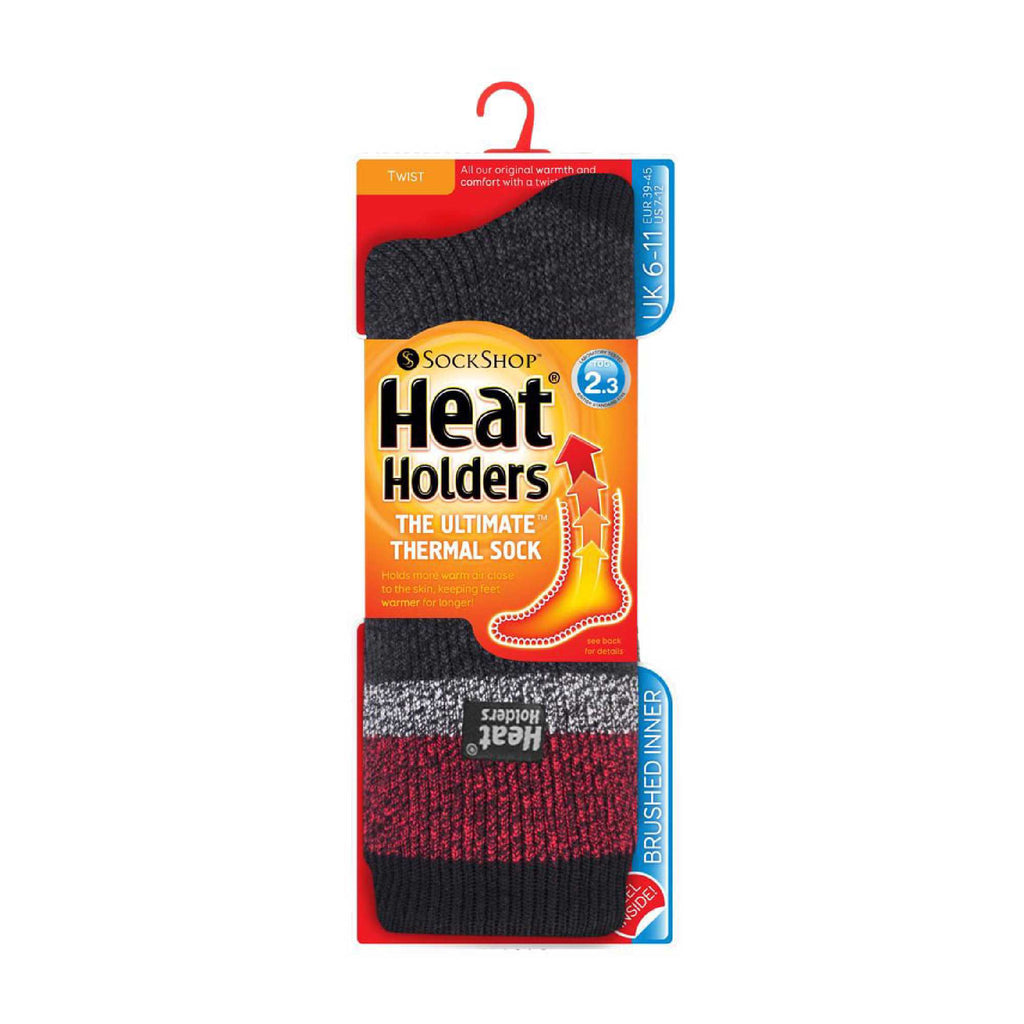 Heat Holders Men’s Twist Patterned Thermal Socks
