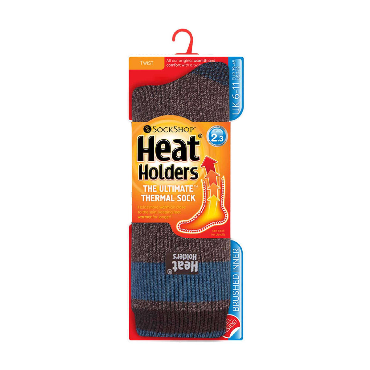 Heat Holders Men’s Twist Patterned Thermal Socks
