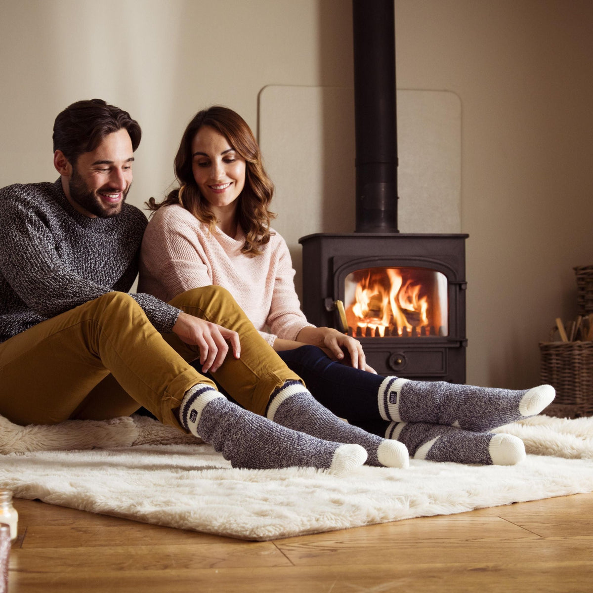 Heat Holders Men’s Twist Patterned Thermal Socks