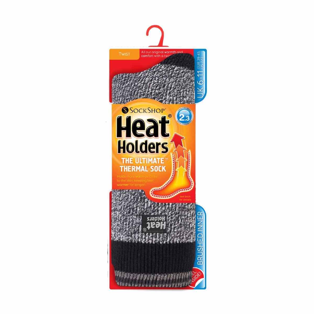 Heat Holders Men’s Twist Patterned Thermal Socks