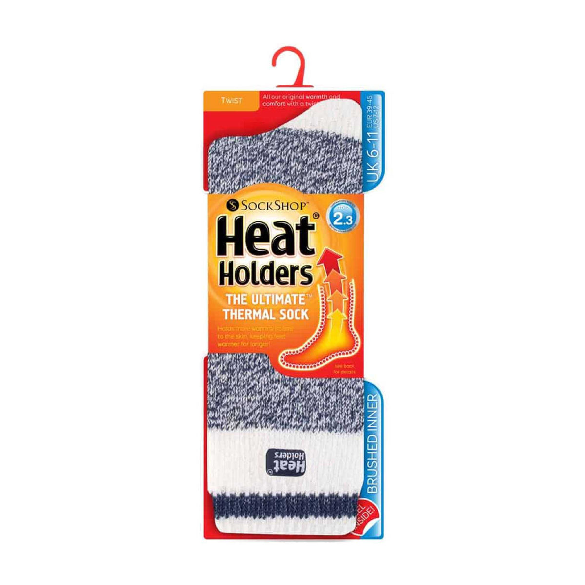 Heat Holders Men’s Twist Patterned Thermal Socks