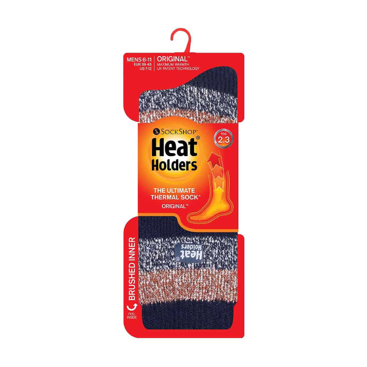 Heat Holders Men’s Twist Patterned Thermal Socks