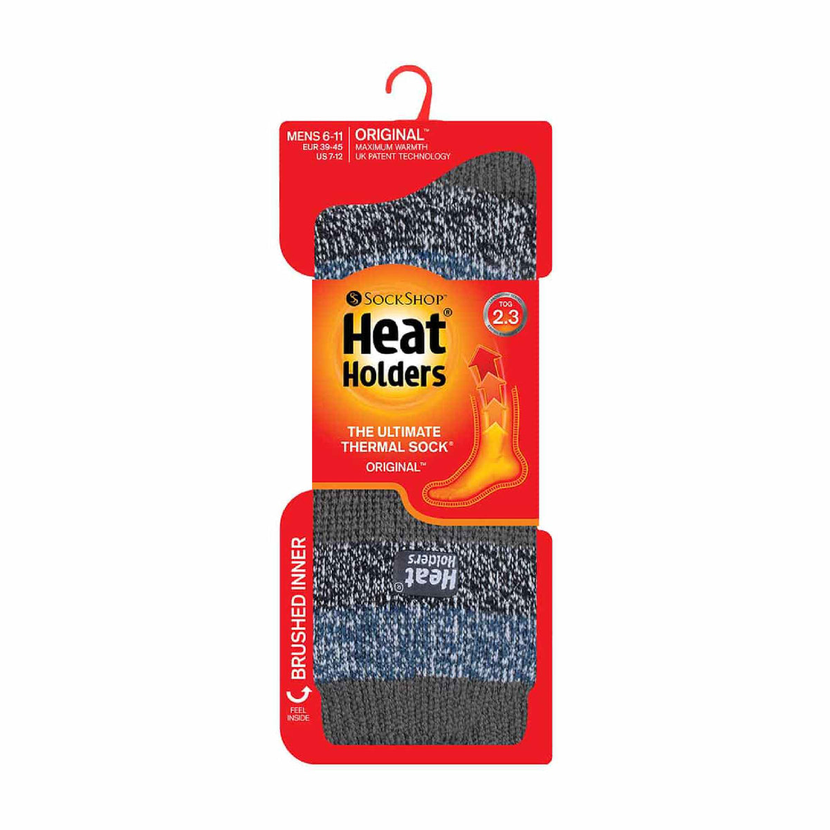 Heat Holders Men’s Twist Patterned Thermal Socks