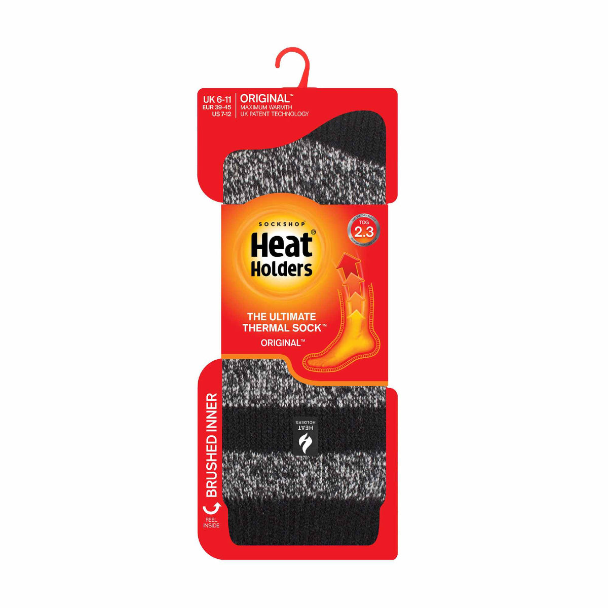 Heat Holders Men’s Twist Patterned Thermal Socks