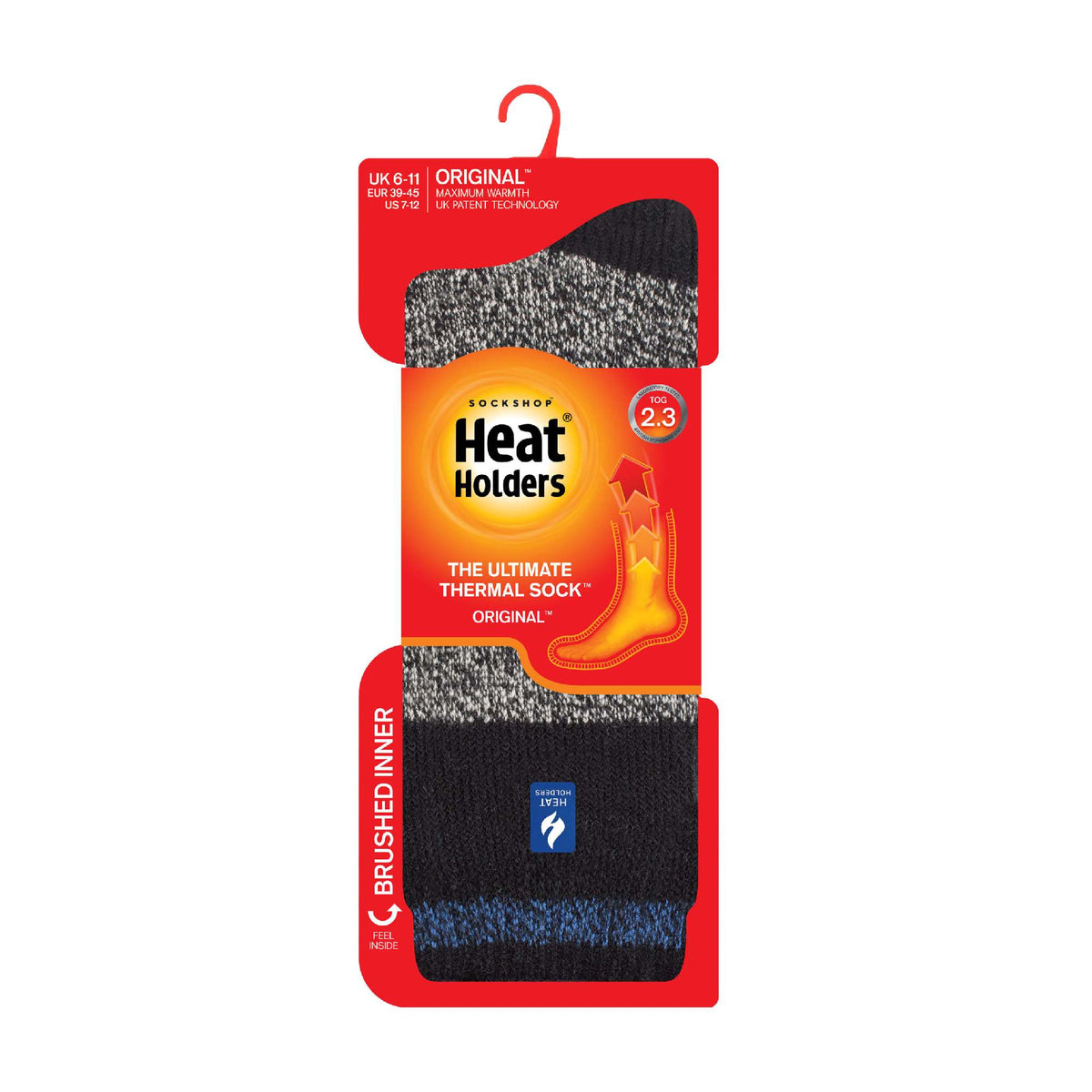 Heat Holders Men’s Twist Patterned Thermal Socks
