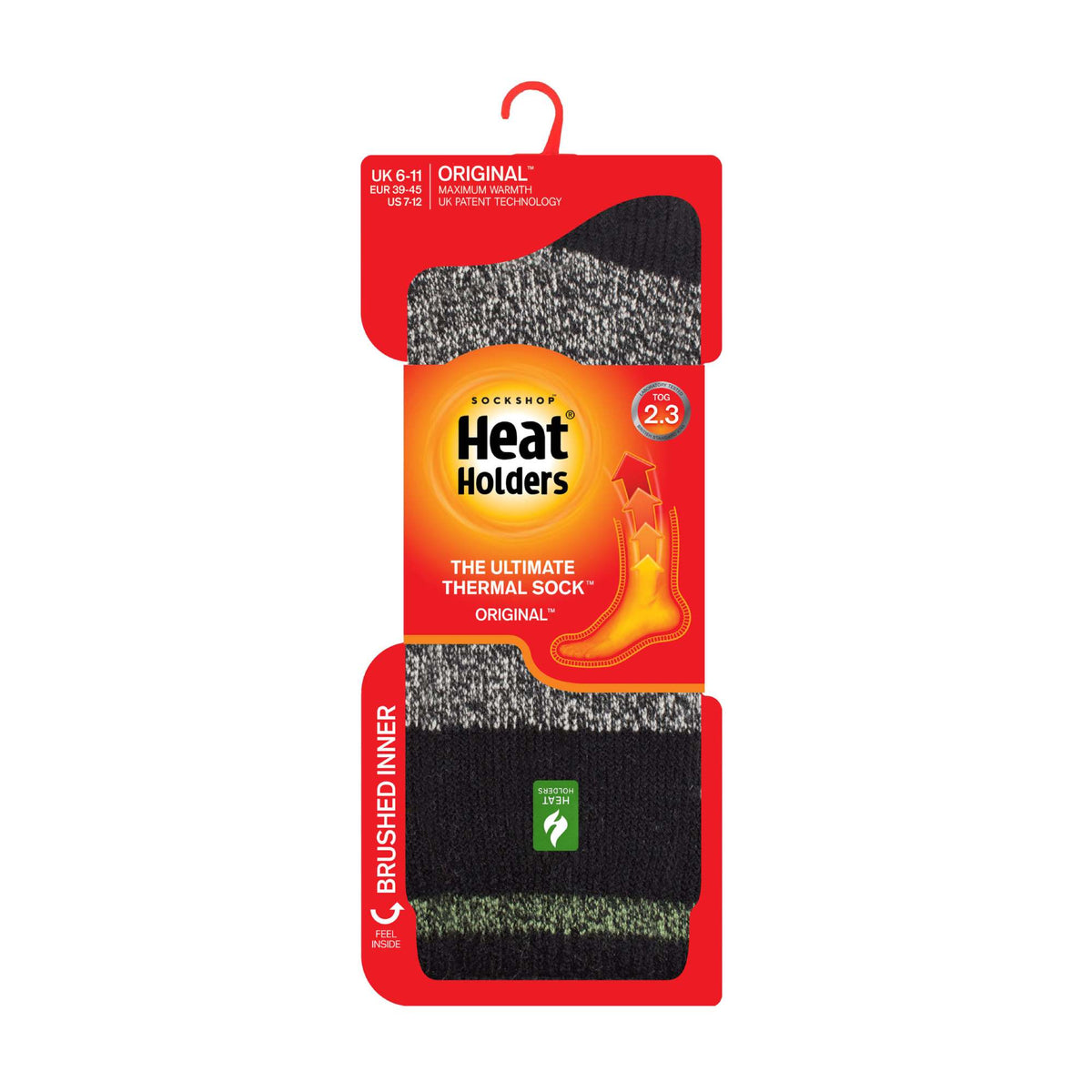 Heat Holders Men’s Twist Patterned Thermal Socks