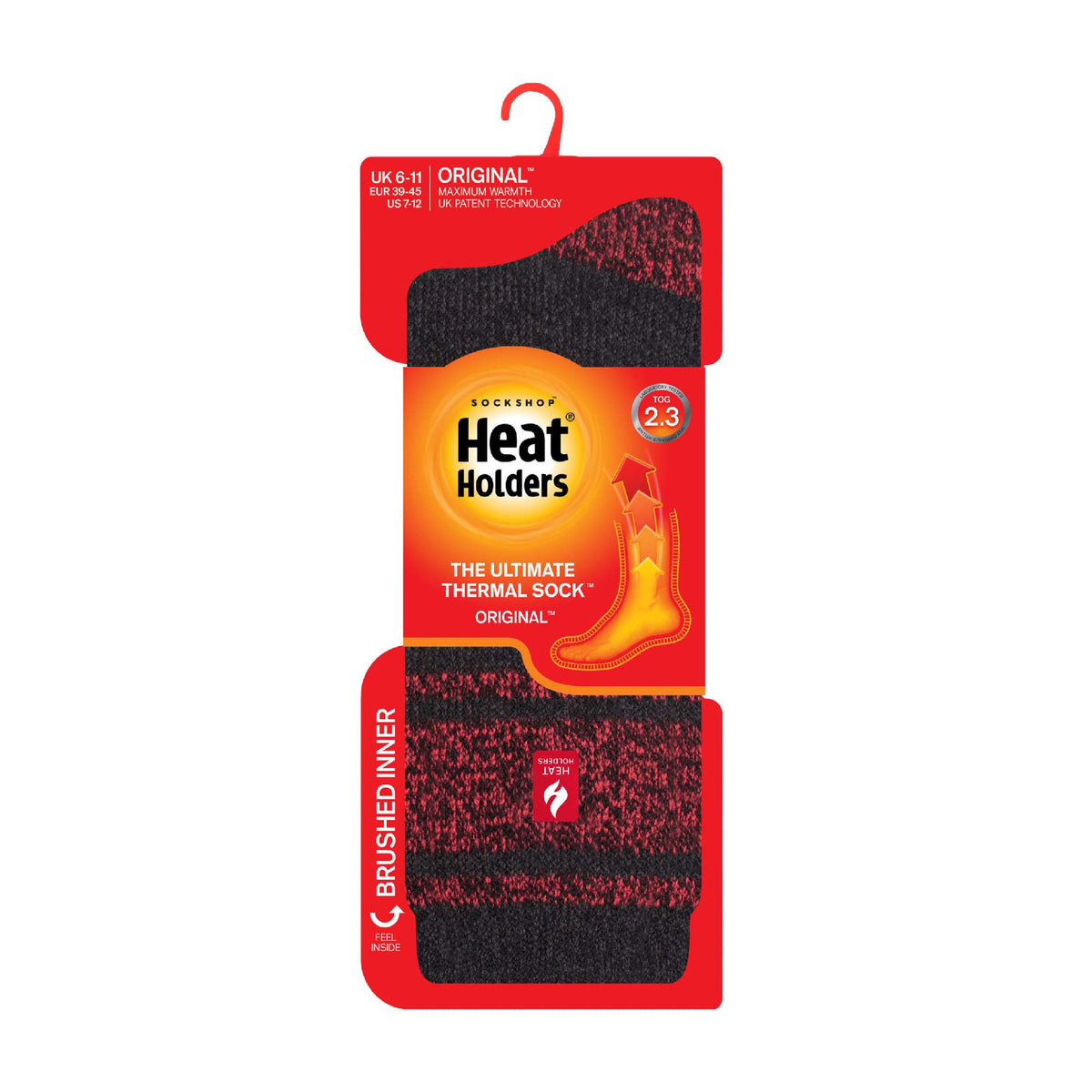 Heat Holders Men’s Twist Patterned Thermal Socks