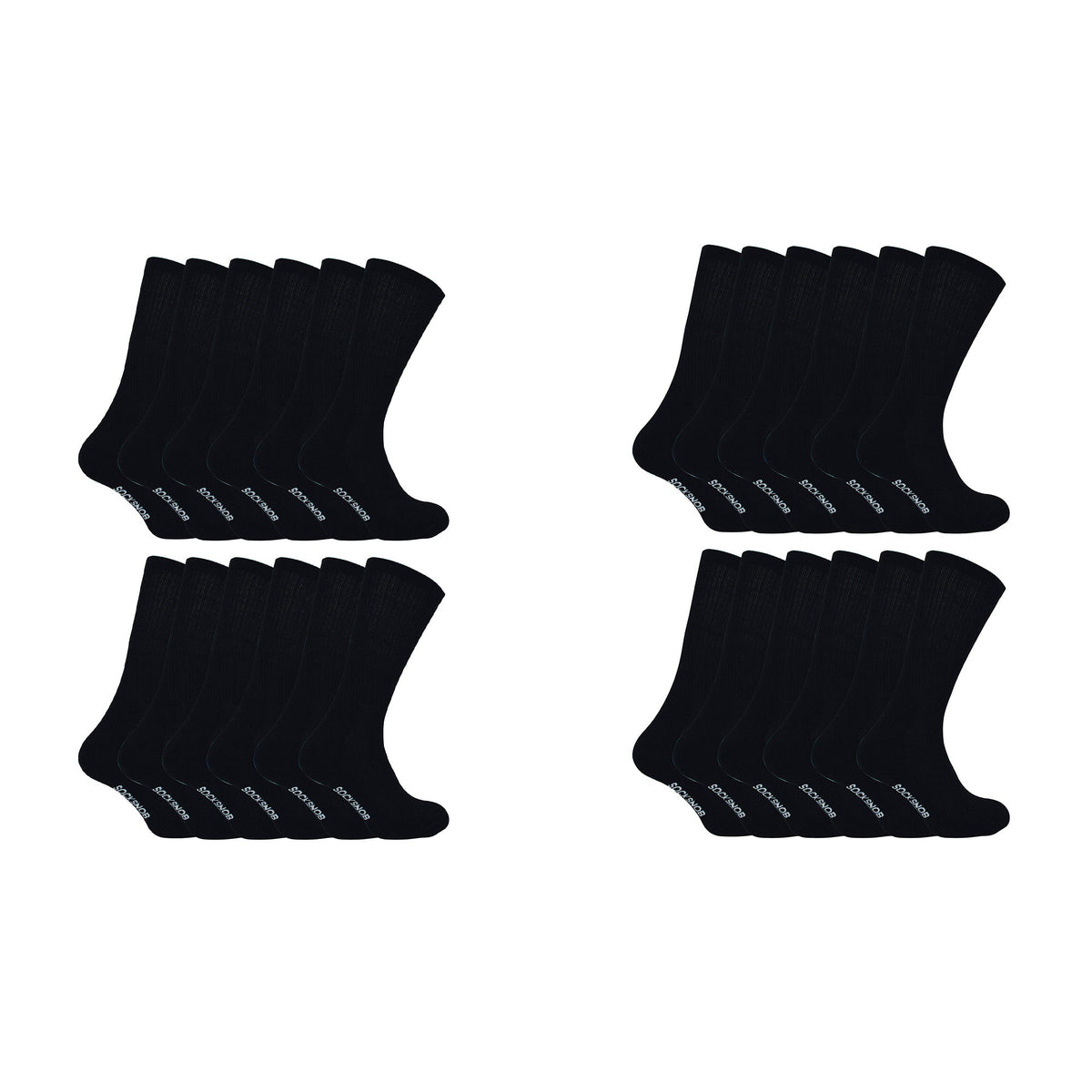 Mens Bamboo / Organic Cotton Running Sport Socks (Multipack Options)