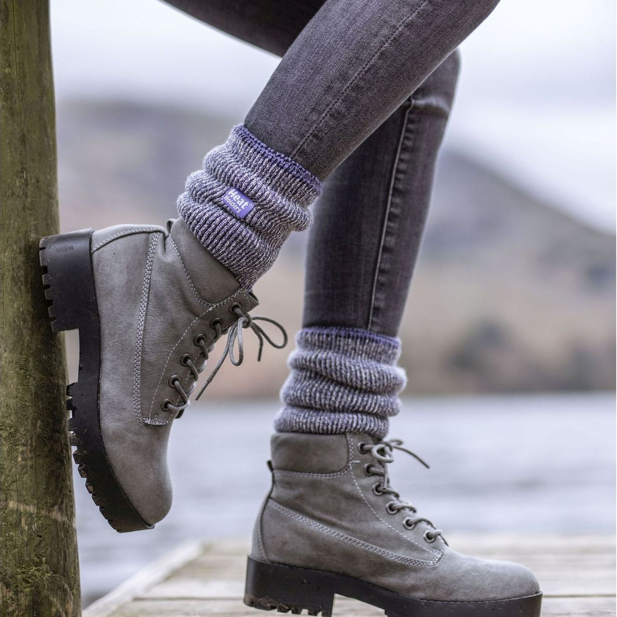 Ladies 2 Pack Merino Wool Thermal Socks