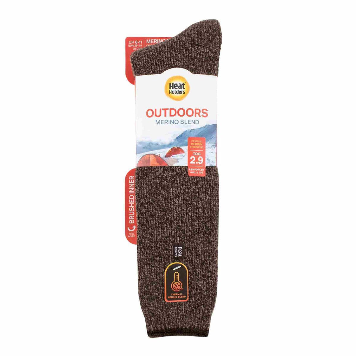 Mens Outdoor Knee High Thermal Merino Wool Socks for Winter