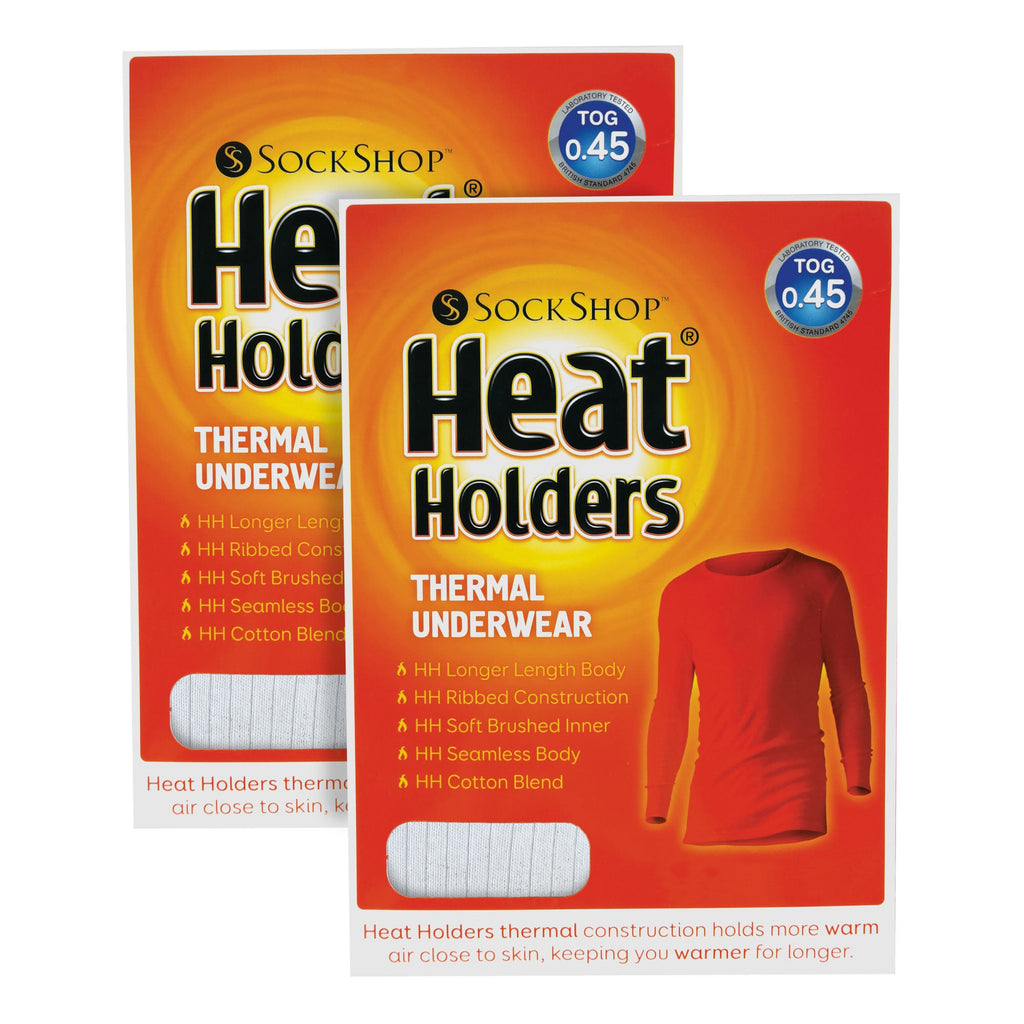 2 Pack Mens Long Sleeve Thermal Top for Winter
