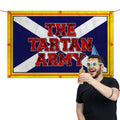 Scotland - The Brave - Tartan Army Saltire - 5 X 3 Retro Football Banner