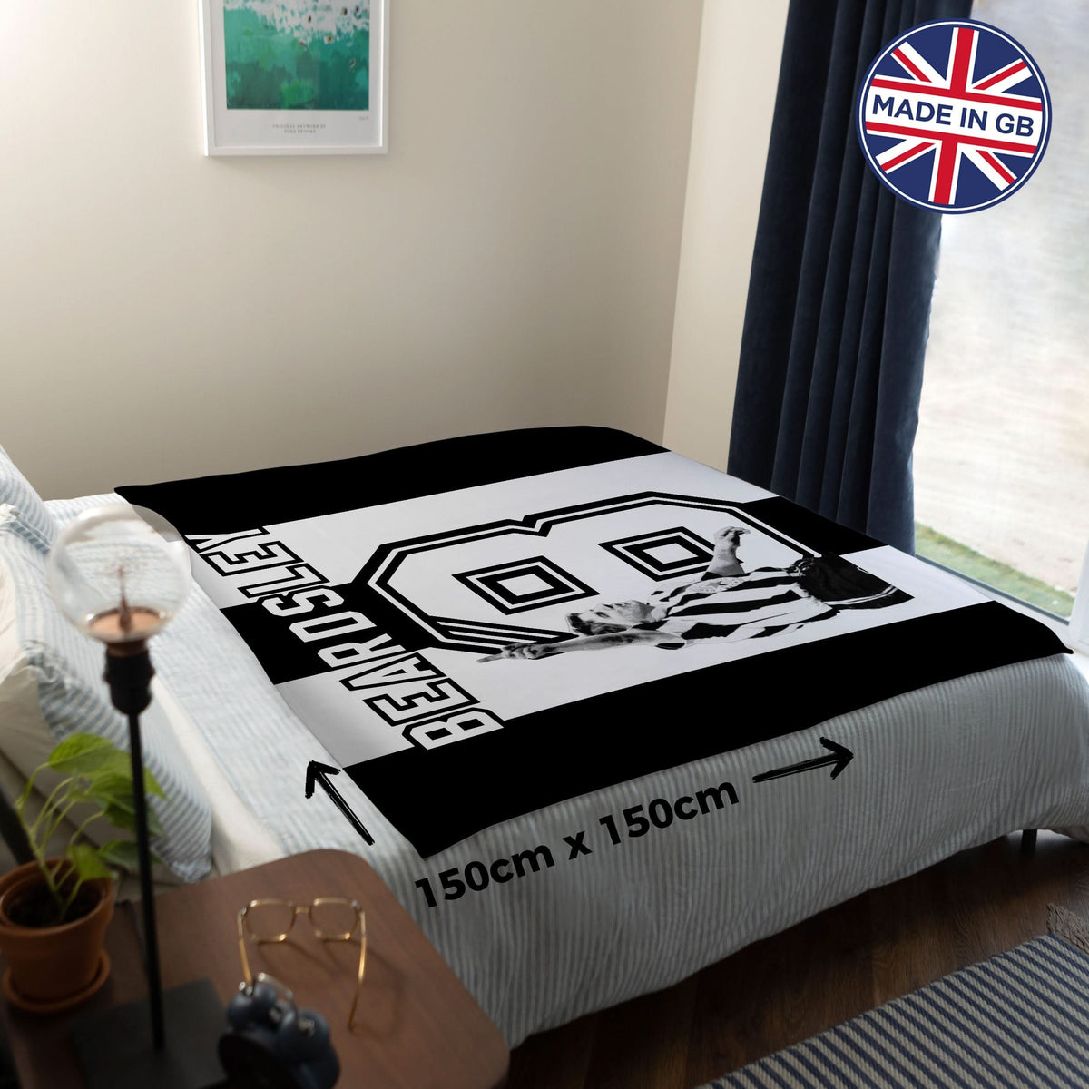 Newcastle - Beardsley 8 - Fleece 150cm X 150cm