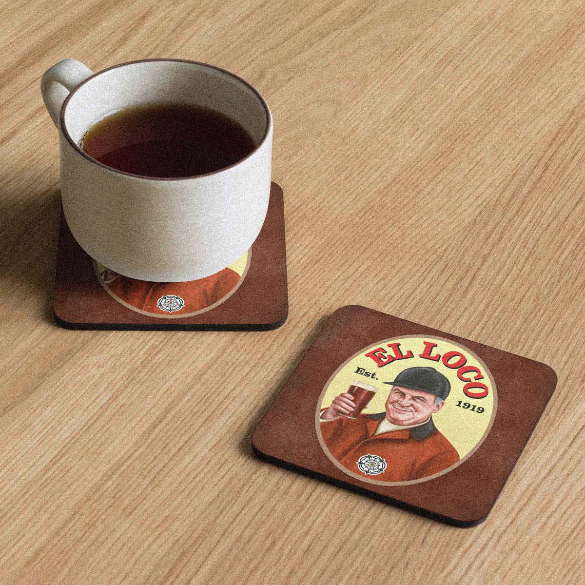 Marcelo Bielsa Leeds Legend El Loco Beer Coaster