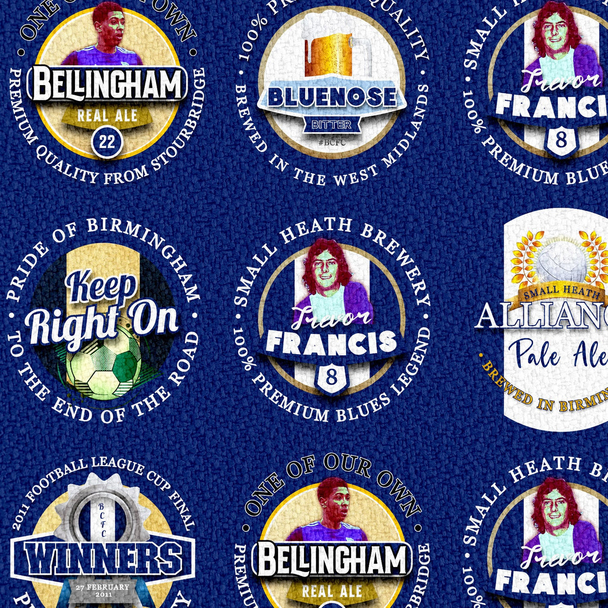 Birmingham - Football Legends - Microfibre Beach Towel - 150cm x 75cm