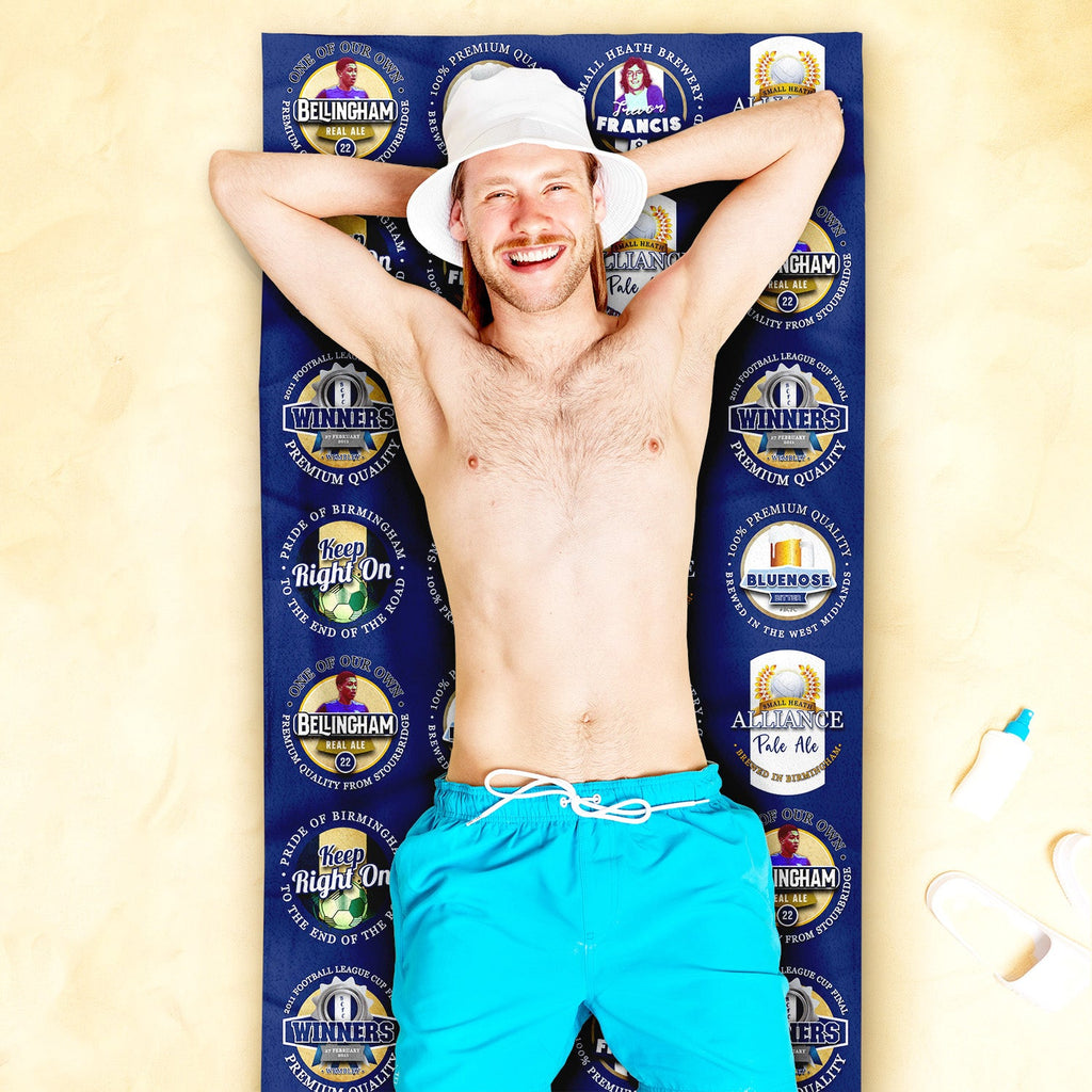 Birmingham - Football Legends - Microfibre Beach Towel - 150cm x 75cm