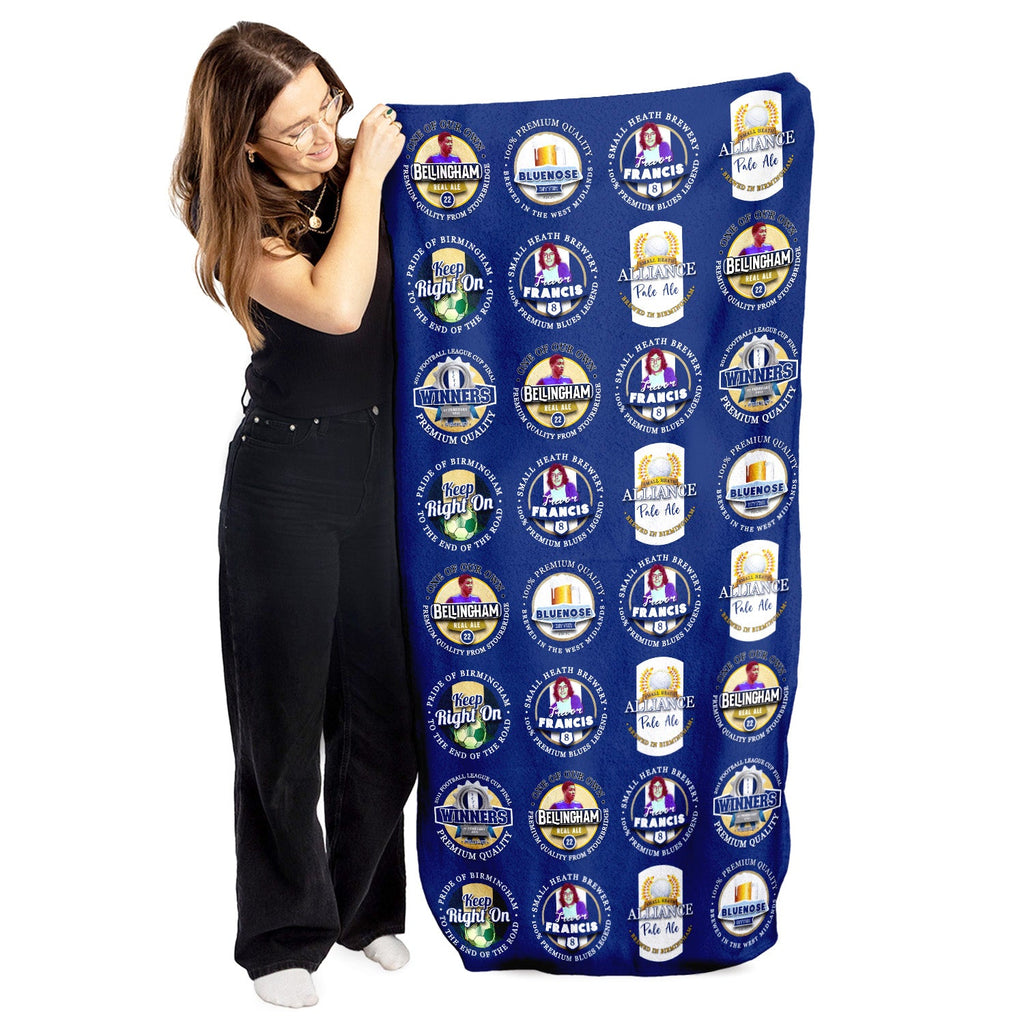 Birmingham - Football Legends - Microfibre Beach Towel - 150cm x 75cm