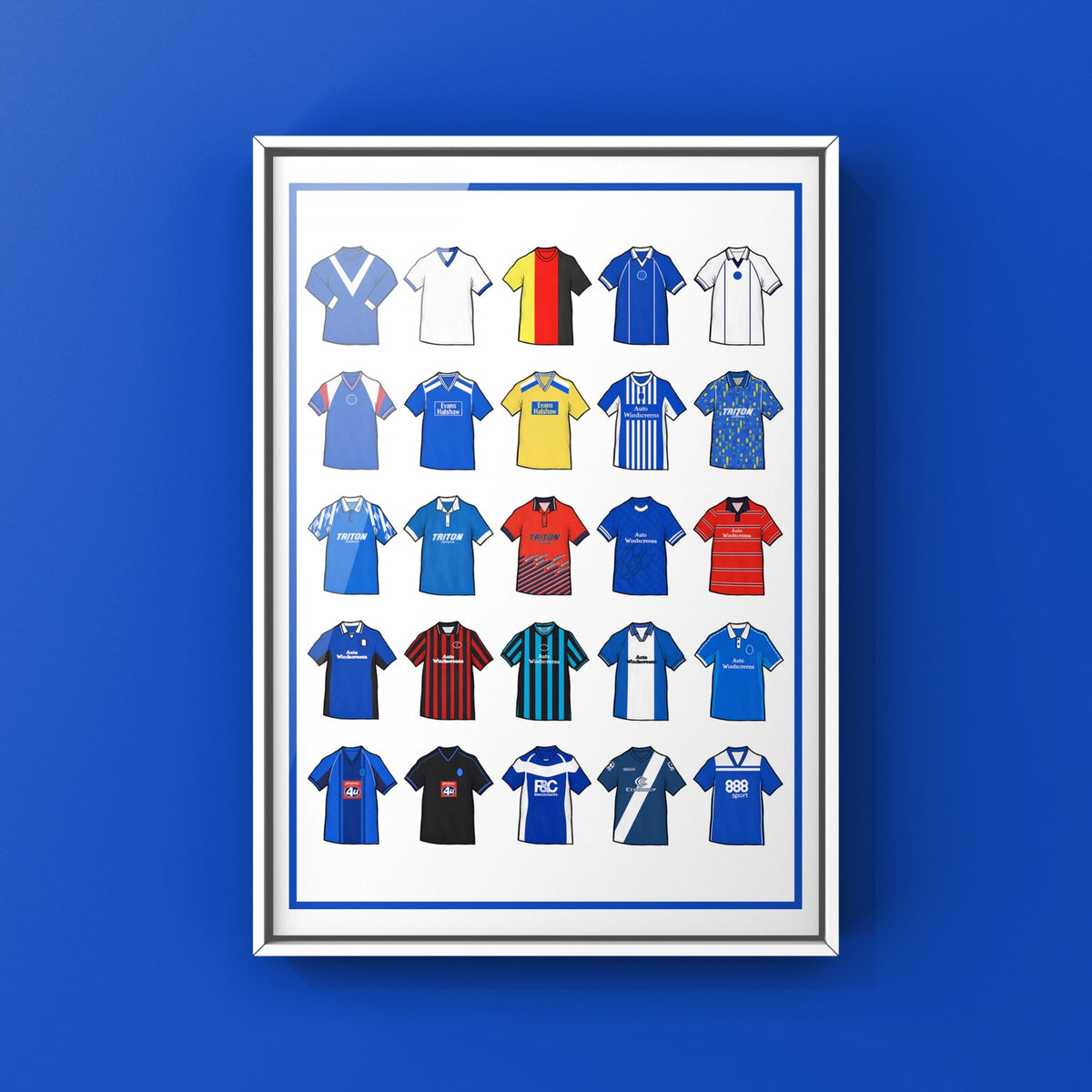 Birmingham Retro Shirts Football Print