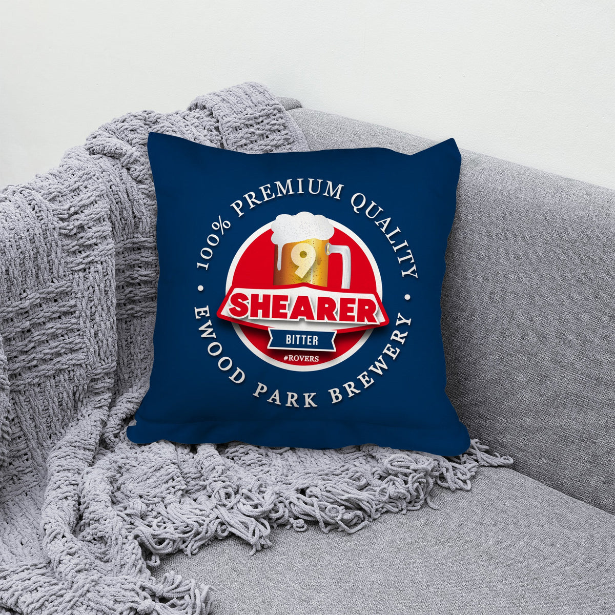 Blackburn Shearer - Football Legends - Cushion 10"