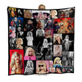 Blondie Montage Fleece Throw - Large Size 150cm x 150cm