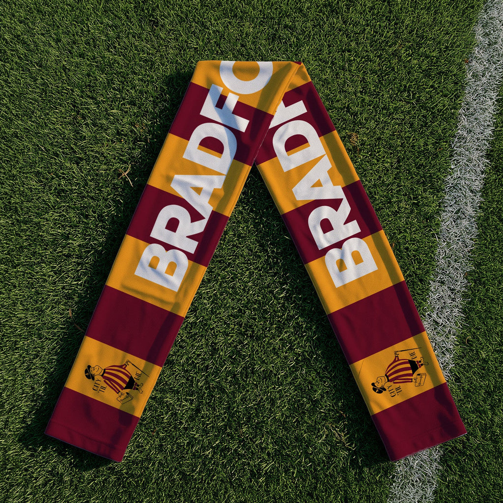 Bradford - City Gent - Knitted Eyelet Football Scarf