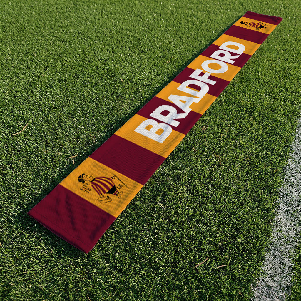 Bradford - City Gent - Knitted Eyelet Football Scarf