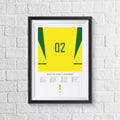 Brazil 2002 World Cup Squad Print