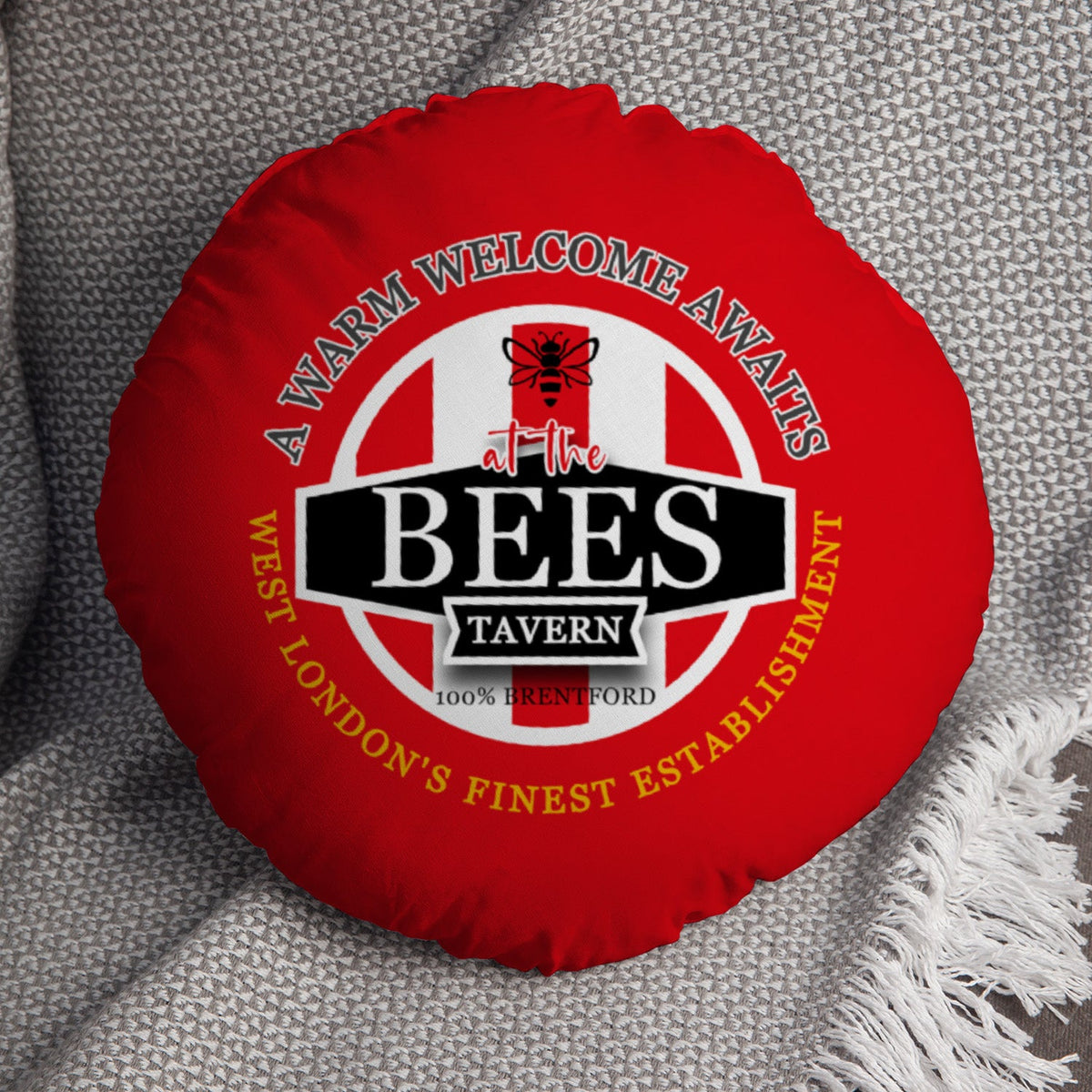 Brentford  Bees - Football Legends - Circle Cushion 14"